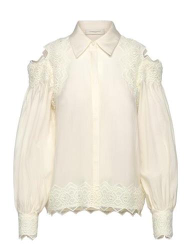 Cmmolly-Shirt Tops Blouses Long-sleeved Cream Copenhagen Muse