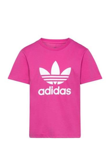 Trefoil Tee Tops T-Kortærmet Skjorte Pink Adidas Originals
