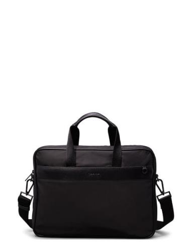 Ck Est. Nylon Laptop Bag W/Case Computertaske Taske Black Calvin Klein