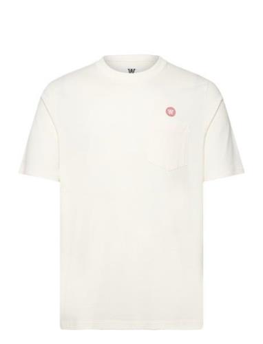 Adi Pocket Resort T-Shirt Gots Tops T-Kortærmet Skjorte White Double A...