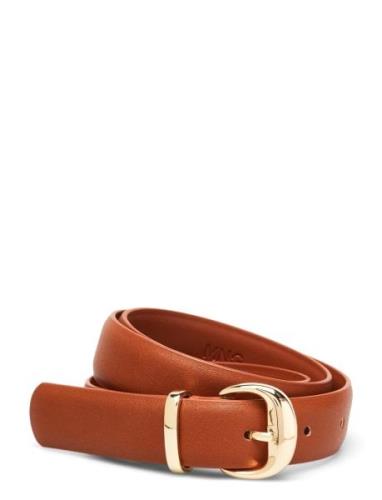 Metal Buckle Belt Bælte Brown Mango