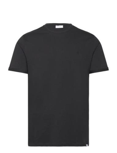 Nørregaard Tonal T-Shirt Tops T-Kortærmet Skjorte Black Les Deux