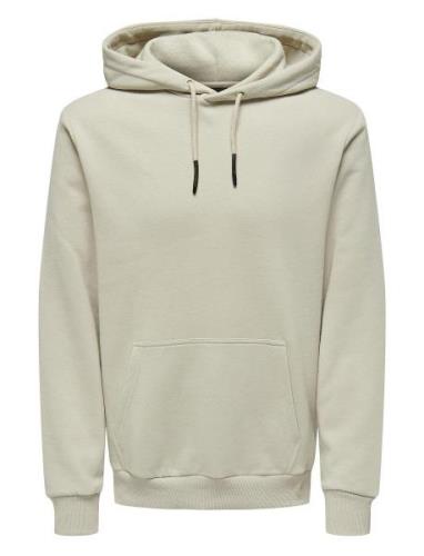 Onsceres Hoodie Sweat Noos Tops Sweatshirts & Hoodies Hoodies Beige ON...