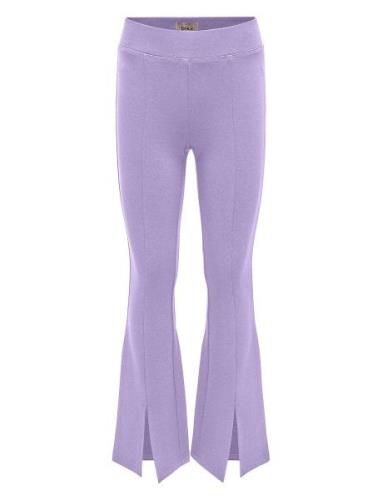 Kogpaige Life Flared Slit Pant Pnt Bottoms Trousers Purple Kids Only