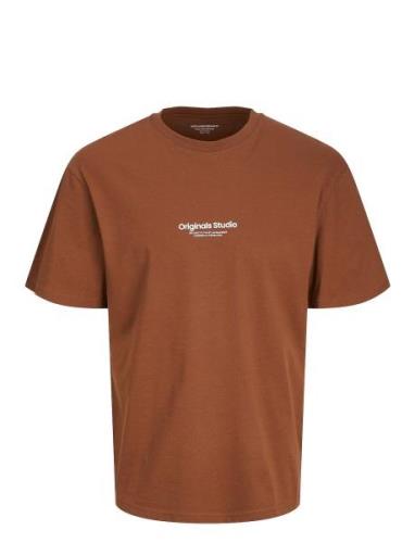 Jorvesterbro Tee Ss Crew Neck Noos Tops T-Kortærmet Skjorte Brown Jack...