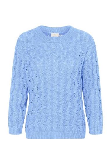 Kalena Knit Pullover Tops Knitwear Jumpers Blue Kaffe