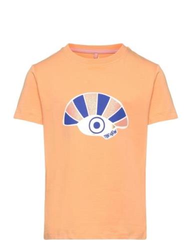 Tngala S_S Tee Tops T-Kortærmet Skjorte Orange The New