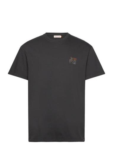 Loose T-Shirt Tops T-Kortærmet Skjorte Black Revolution