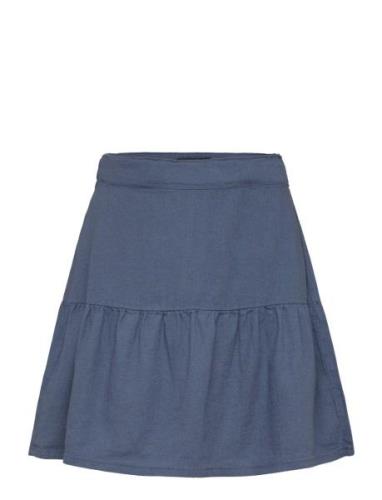 Nlfhill Linen Short Skirt Dresses & Skirts Skirts Short Skirts Navy LM...