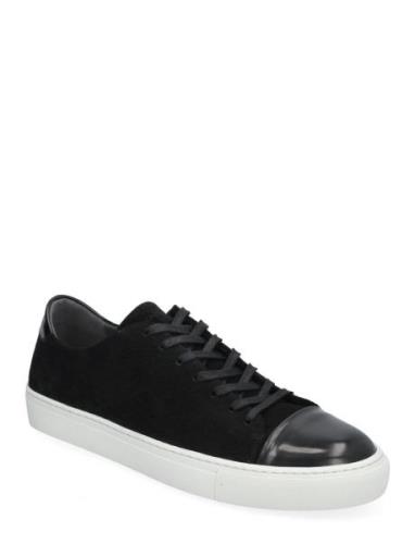 Lescape Suede Low-top Sneakers Black Sneaky Steve