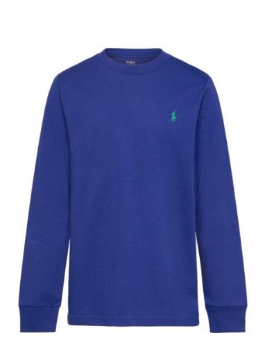 Cotton Jersey Long-Sleeve Tee Tops Sweatshirts & Hoodies Sweatshirts B...