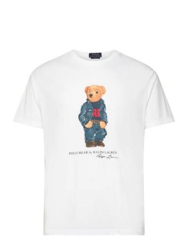 Classic Fit Polo Bear Jersey T-Shirt Tops T-Kortærmet Skjorte White Po...