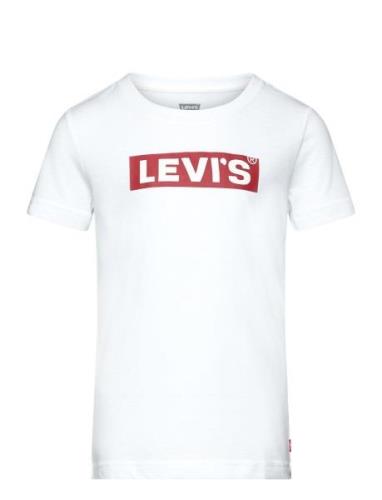 Levi's® Short Sleeve Boxtab Tee Tops T-Kortærmet Skjorte White Levi's