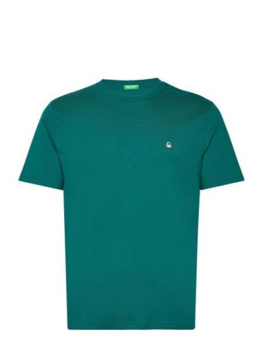 T-Shirt Tops T-Kortærmet Skjorte Green United Colors Of Benetton