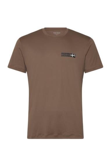 Sthlm Light T-Shirt Tops T-Kortærmet Skjorte Brown Björn Borg