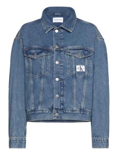 Boxy Denim Jacket Jakke Denimjakke Blue Calvin Klein Jeans