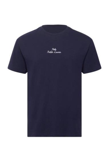 Classic Fit Logo Jersey T-Shirt Tops T-Kortærmet Skjorte Navy Polo Ral...