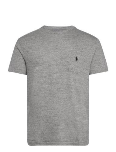 Classic Fit Jersey Pocket T-Shirt Tops T-Kortærmet Skjorte Grey Polo R...