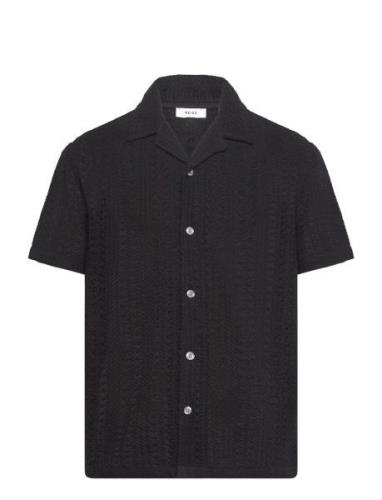 Paradise Tops Shirts Short-sleeved Black Reiss