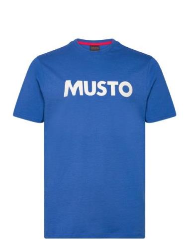 M Musto Logo Tee Sport T-Kortærmet Skjorte Blue Musto