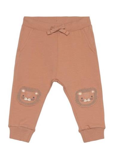 Trousers Lion Patch Bottoms Sweatpants Orange Lindex