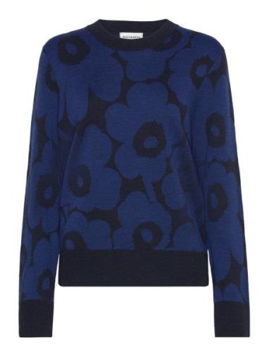 Koolaus Pieni Unikko Ii Tops Knitwear Jumpers Blue Marimekko