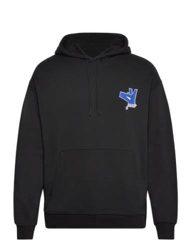 Nallico Tops Sweatshirts & Hoodies Hoodies Black HUGO BLUE