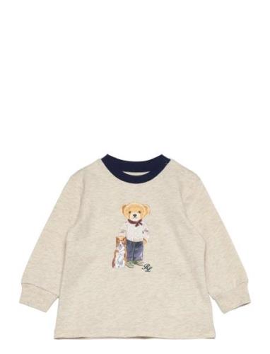 Polo Bear Cotton Jersey Long-Sleeve Tee Tops T-shirts Long-sleeved T-S...