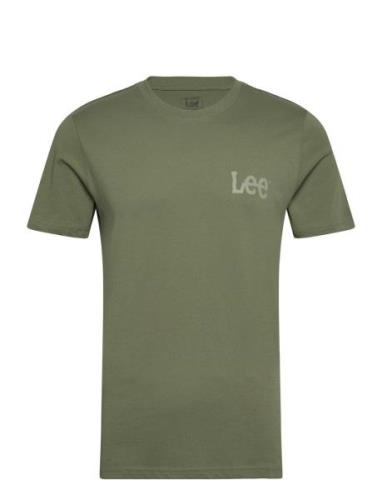 Medium Wobbly Lee Tee Tops T-Kortærmet Skjorte Green Lee Jeans