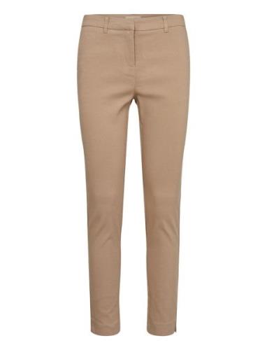 Sc-Lilly Bottoms Trousers Slim Fit Trousers Brown Soyaconcept