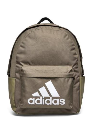 Clsc Bos Bp Sport Backpacks Khaki Green Adidas Performance