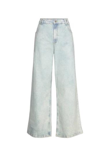 Washed Jeans Bottoms Jeans Wide Blue Stella Nova