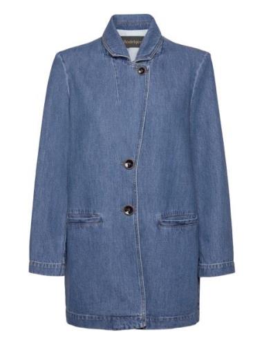 Rodebjer Delphi Blazer Jakke Denimjakke Blue RODEBJER