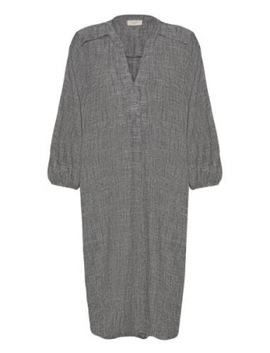 Fqjolene-Dress Knælang Kjole Grey FREE/QUENT