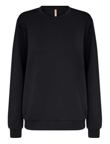 Sc-Banu Tops Sweatshirts & Hoodies Sweatshirts Black Soyaconcept