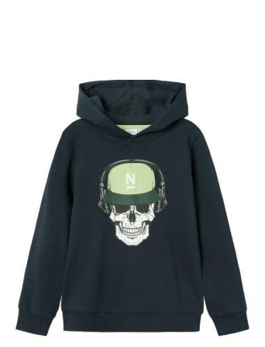 Nkmlagunas Ls Sweat Wh Unb Tops Sweatshirts & Hoodies Hoodies Green Na...