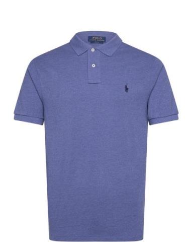 Ss Kc Slim Fit Model 1 Tops Polos Short-sleeved Blue Polo Ralph Lauren