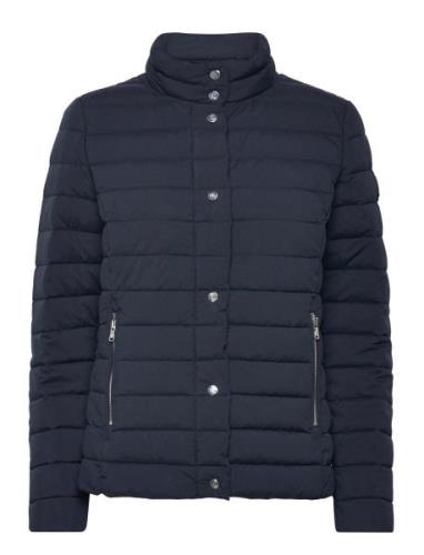 Quilted Funnelneck Puffer Coat Foret Jakke Navy Lauren Ralph Lauren