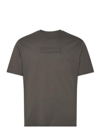 T-Shirt Tops T-Kortærmet Skjorte Grey Armani Exchange