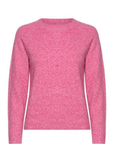 Vmdoffy Ls O-Neck Blouse Ga Noos Tops Knitwear Jumpers Pink Vero Moda