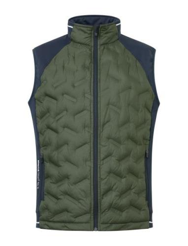 Mens Grove Hybrid Vest Sport Vests Khaki Green Abacus