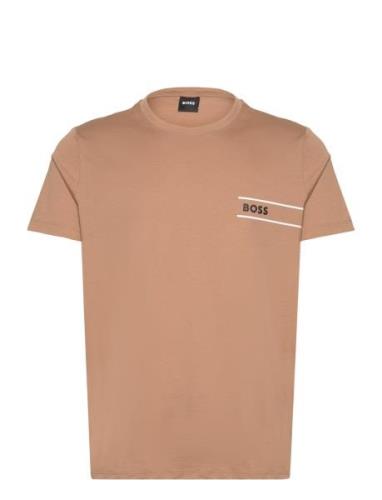 Tshirtrn 24 Tops T-Kortærmet Skjorte Beige BOSS