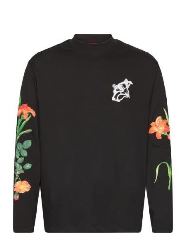 Diflowerlo Tops Sweatshirts & Hoodies Sweatshirts Black HUGO