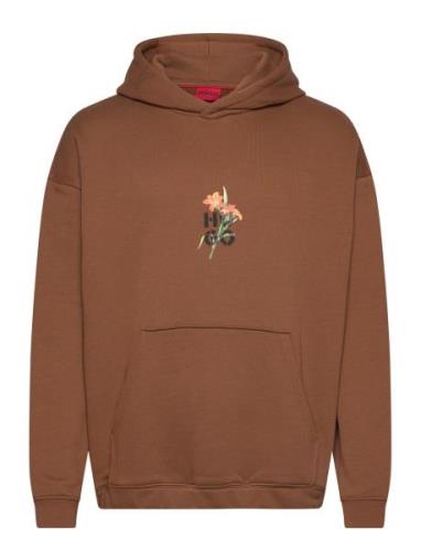 Diblossomy Tops Sweatshirts & Hoodies Hoodies Brown HUGO