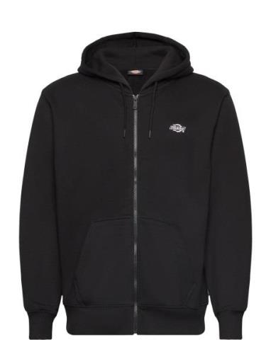 Summerdale Zip Through Designers Sweatshirts & Hoodies Hoodies Black D...