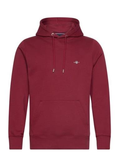 Reg Shield Hoodie Tops Sweatshirts & Hoodies Hoodies Red GANT