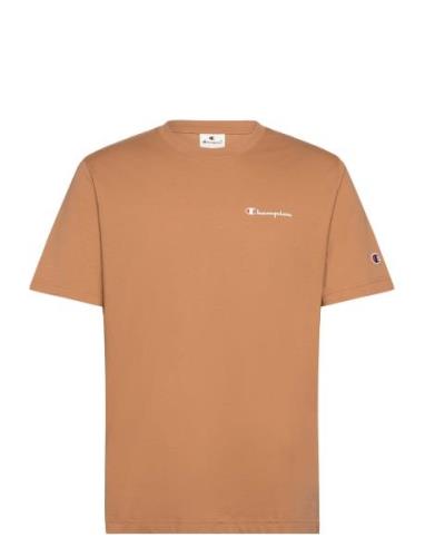 Ss Tee Tops T-Kortærmet Skjorte Beige Champion