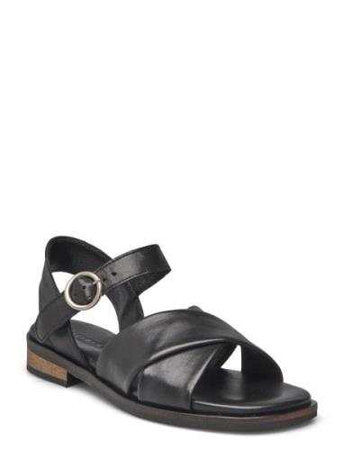 Linna Flade Sandaler Black Pavement