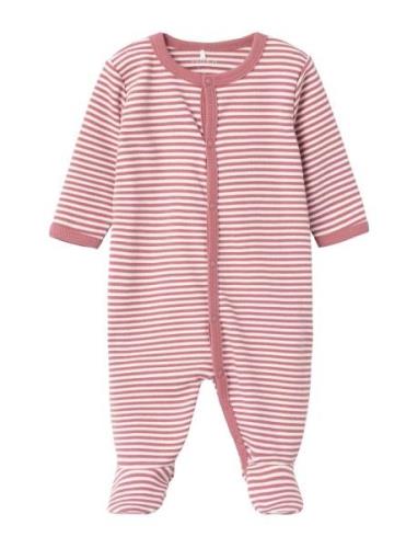 Nbnnightsuit W/F Y/D Core Noos Pyjamas Sie Jumpsuit Pink Name It