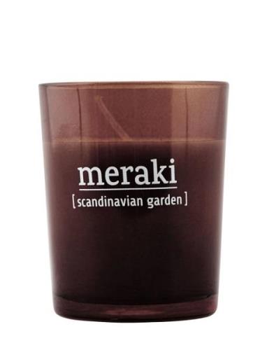 Scented Candle, Scandinavian Garden Duftlys Brown Meraki